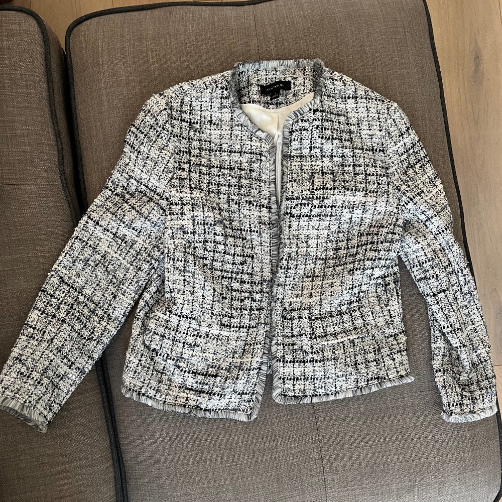 Metallic Tweed Ann Taylor blazer